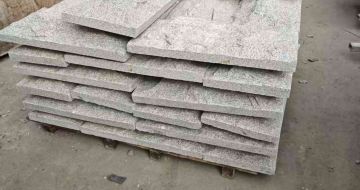 鞍山芝麻白蘑菇石，自然面