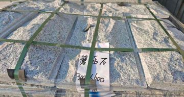 鞍山芝麻白蘑菇石，自然面