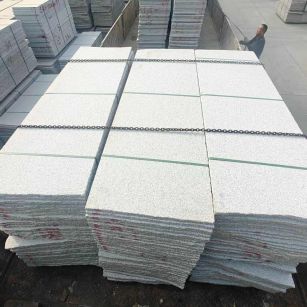 鞍山芝麻白毛板，石材毛板