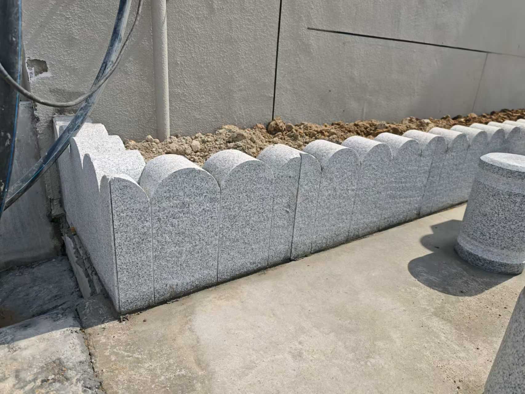 鞍山芝麻白花边石  围边石